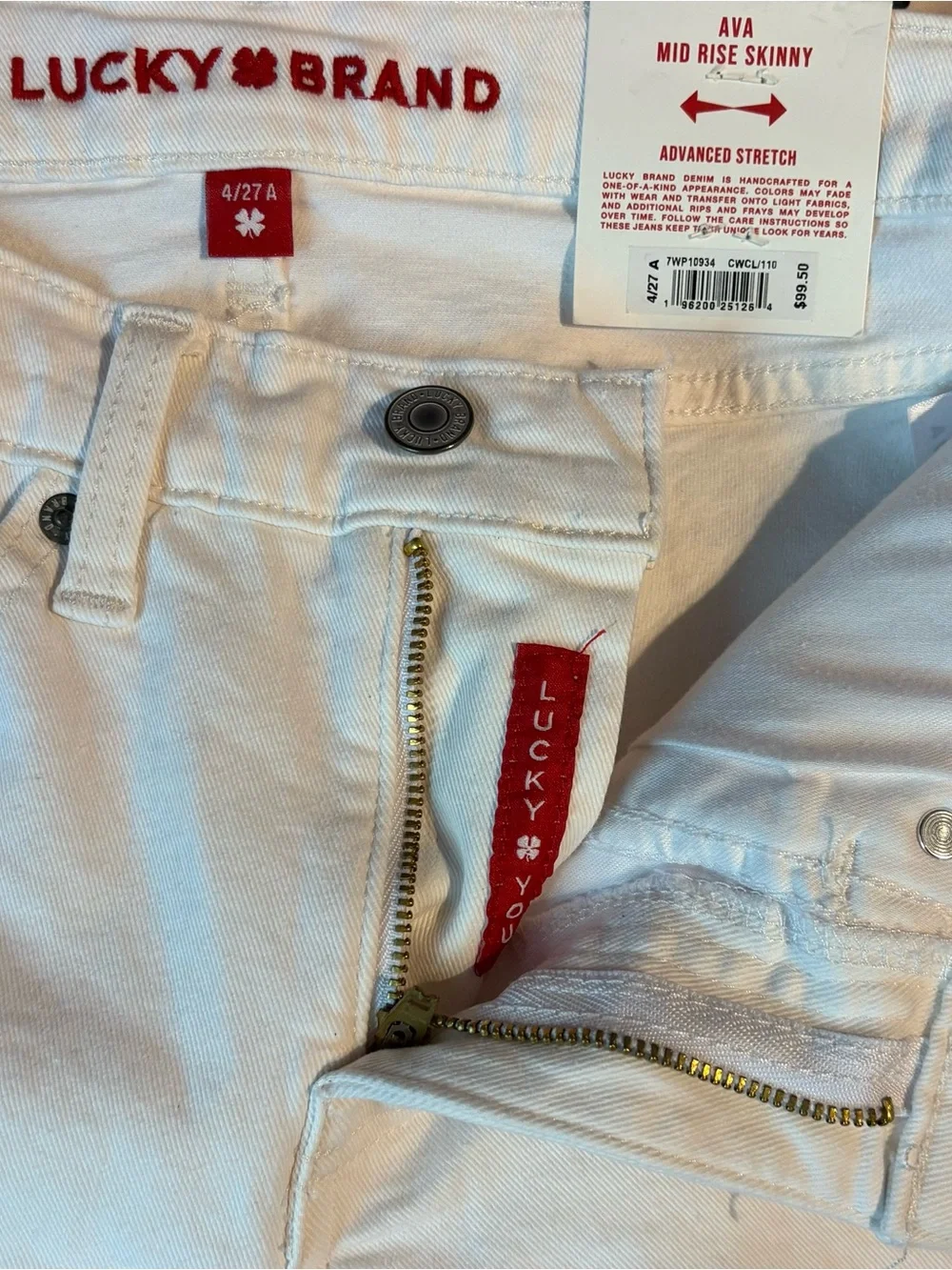 Lucky Brand White Chino Pants